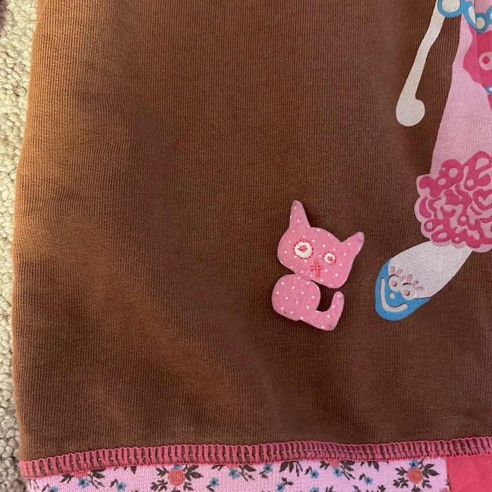Oilily Brown and Pink Kids Hoodie - Picture 2 of 5